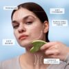 BAIMEI IcyMe Ice Roller for Face and Gua Sha Facial Tool Set, Ice Face Roller Reduces Puffiness Relieves Migraines Skin Care Tools, Self Care for Women - Pink