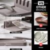 Zulay Kitchen Spoon Rest for Multiple Utensils High Heat-Resistant Silicone Drip Pad, BPA-Free Spoon Holder for Stove Top, Kitchen Gadget Holder for Ladles, Tongs, Cooking Spatula - Makes Great Gift
