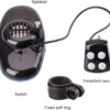 Oumers Bicycle Police Sound & Light, Bike LED Horn Siren, 6 LED Lights, 4 Sounds, Waterproof Accessories