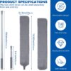 Retractable Gap Dust Cleaner Cleaning Tools with 2 Microfiber Dusting Cloths Long Handle 60inches Washable and Retractable Duster Brush for Cleaning Under Appliances Furniture Couch Fridge