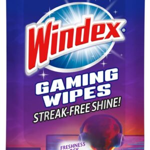 713xacVMKTL._AC_SL1500_.jpg Windex Gaming Cleaning Wipes, Pre-Moistened Wipes to Instantly Clean all Gaming Gear and Electronics, Resealable Packaging for a Freshness Lock, 25 count (Pack of 1)