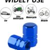 7141v63za6L._AC_SL1500_.jpg alpmosn Aluminum Tire Stem Valve Caps Wheel Valve Covers Car Dustproof Tire Cap Cover Accessories, Universal for SUV, Car, Bike and Motorcycle, Hexagon Shape (4PCS Blue)