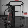 SunHome Multifunction Home Gym Equipment Workout Station, Smith Machine with 138LB Weight Stack, Leg Press, LAT Station for Full Body Training