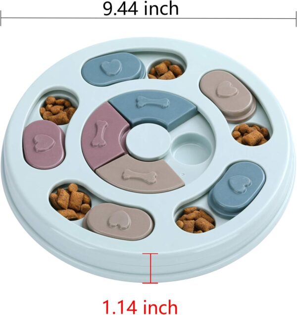 714bX7MiLXL._AC_SL1500_.jpg DR CATCH Dog Puzzle,Dogs Food Toys for IQ Training & Mental Enrichment,Dog Treat Puzzle(Blue)
