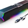 715MdMHfsJL._AC_SL1500_.jpg LENRUE G11 Computer Speakers for Desktop, Touch Lights PC Speakers with Surge Clear Sound, USB C/USB Powered, AUX Audio for Computer Desktop PC Laptop Desk