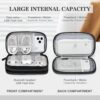 715e48yxzGL._AC_SL1500_.jpg FYY Travel Cable Organizer Pouch Electronic Accessories Carry Case Portable Waterproof Double Layers All-in-One Storage Bag for Cord, Charger, Phone, Earphone Black