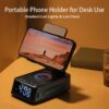 715mrDzXZ5L._AC_SL1500_.jpg Gifts for Men Women, Phone Stand with Bluetooth Speaker&Clock, Birthday Gifts for Him, Phone Holder with Wireless Speaker, Ideal for Dad Mom Husband Boy, Cool Tech Gadget for Men
