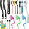 7163jdR9EuL._AC_SL1500_.jpg 14Pcs Small Crevice Cleaning Brush Set, Groove Gap Cleaning Tool for Cleaning Kitchen,Bathroom, Corner, Sink,Door,Window Track,Cup