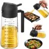 716HuBmcRsL._AC_SL1500_.jpg TrendPlain 16oz/470ml Glass Olive Oil Sprayer for Cooking – 2 in 1 Olive Oil Dispenser Bottle for Kitchen Gadgets and Air Fryer Accessories, Salad, BBQ - Black