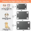 Pet Feeding Mat-Absorbent Pet Placemat for Food and Water Bowl, with Waterproof Rubber Backing, Quick Dry Water Dispenser Mat for Dog and Cat (20"x12", Striped Dark Gray)