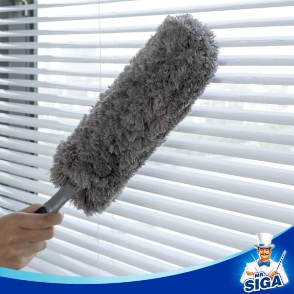 7172GN7iyKL._AC_SL1500_.jpg MR.SIGA Lint Free Microfiber Duster, Washable Duster for Household Cleaning Gray
