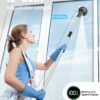 Leebein Electric Spin Scrubber, 2026 Upgraded Cordless Cleaning Brush Bathroom Scrubber, IPX7 Waterproof Electric Scrubber with 7 Brush Heads, Extendable Long Handle Power Scrubber for Bathtub Floor