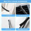 Dfacio 11Pcs Crevice Cleaning Brush Set, Hard Bristle Cleaning Supplies for Kitchen, Bathroom, Corner, Grout, Sink