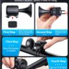 717kYTsI8WL._AC_SL1500_.jpg Electric Bike Horn 130db Loud Bicycle Horn,Bike Bell for 22.2-32mm Handlebars Bike Horn for Adults with 3V Battery,Easy Installation Bicycle Bells for Adults Kids Mountain Bike/Scooter/Ebike