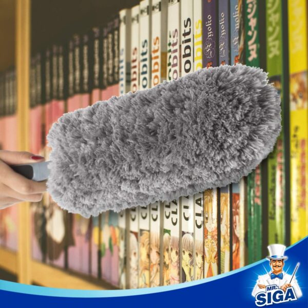 719rGonHK6L._AC_SL1500_.jpg MR.SIGA Lint Free Microfiber Duster, Washable Duster for Household Cleaning Gray