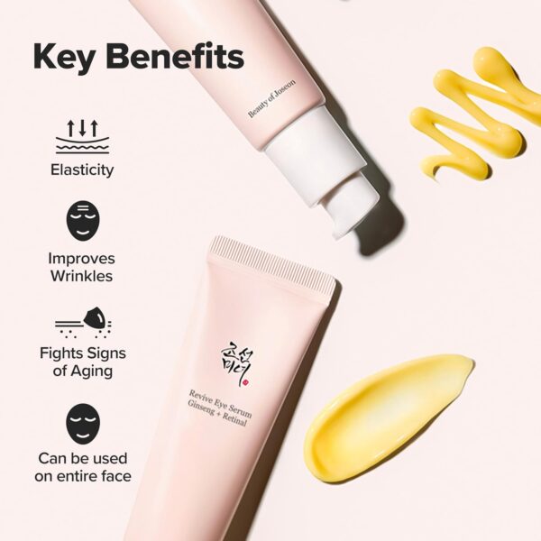 71AUNseOzDL._SL1500_.jpg Beauty of Joseon Revive Eye Serum with Retinal Niacinamide Correction for Puffy Eye Bags Fine Lines Dark Circles Wrinkles, Korean Skin Care 30ml, 1.01 fl.oz