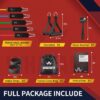 WHATAFIT Resistance Bands, Exercise Bands, Workout Bands with Handles, Door Anchor and Ankle Straps, 5 Resistance Levels Fitness Bands for Strength Training, Physical Therapy, and Home Gym Equipment