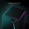 Redragon GS510 RGB Desktop Speakers, 2.0 Channel PC Computer Speaker with 4 Colorful LED Backlight Modes, Enhanced Bass and Easy-Access Volume Control, USB Powered w/ 3.5mm Cable