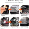 OFBAND 4Set Brake Bleeder Kit,Brake Fluid Bleeder Kit Includes 4PCS Brake Bleeder Hose,2PCS One Way Check Valve,Universal Break Bleeder Kit Car Accessories for Car Motorbike Bike