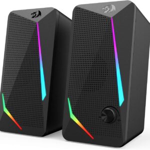 71BBeS4BUJL._AC_SL1500_.jpg Redragon GS510 RGB Desktop Speakers, 2.0 Channel PC Computer Speaker with 4 Colorful LED Backlight Modes, Enhanced Bass and Easy-Access Volume Control, USB Powered w/ 3.5mm Cable