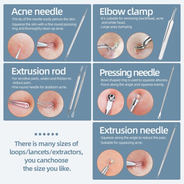 71BRsI8sbgL._AC_SL1500_.jpg JPNK Blackhead Remover Comedone Extractor Acne Removal Kit..