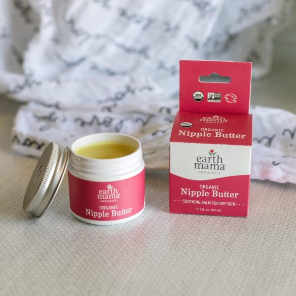 71BoG9EcW6L._SL1500_.jpg Earth Mama Organic Nipple Butter™ | Nipple Cream Safe for Breastfeeding | Postpartum Essentials for Nursing | Non Lanolin Nipple Cream, 2-Fluid Ounce