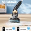 Leebein Electric Spin Scrubber, 2026 Upgraded Cordless Cleaning Brush Bathroom Scrubber, IPX7 Waterproof Electric Scrubber with 7 Brush Heads, Extendable Long Handle Power Scrubber for Bathtub Floor