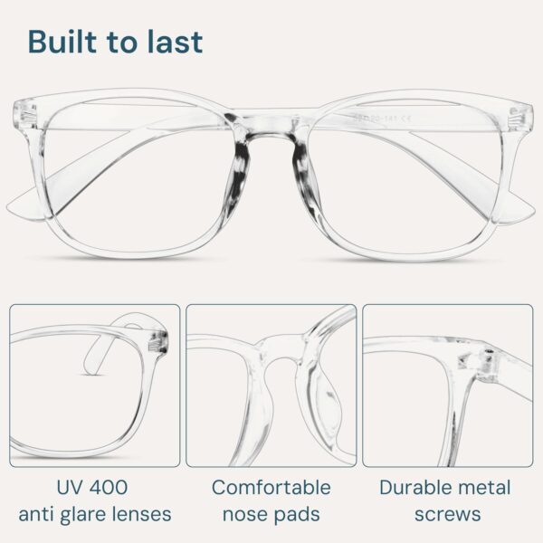 71CMrgvk8L._AC_SL1500_.jpg Gaoye Eyewear Frames for Men - Blue Light Blocking Square Glasses, Anti UV Ray Computer Gaming, Blue Blockers for Women