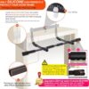 Ally Peaks Pull Up Bar for Doorway | Thickened Steel Max Limit 440 lbs Upper Body Fitness Workout Bar| Multi-Grip Strength for Doorway | Indoor Chin-Up Bar Fitness Trainer for Home Gym Portable