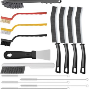 71D4xkfV8wL._AC_SL1500_.jpg 15pcs Crevice Cleaning Brush, Hard Bristle Scrub Brushes Tools, Multifunctional Grout Brush for Home, Bathroom, Ktichen, Window and Corners