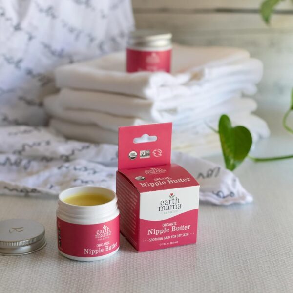 71DbRFpjZCL._SL1500_.jpg Earth Mama Organic Nipple Butter™ | Nipple Cream Safe for Breastfeeding | Postpartum Essentials for Nursing | Non Lanolin Nipple Cream, 2-Fluid Ounce