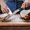 Deiss PRO Lemon Zester & Heavy Duty Cheese Grater & Vegetable Grater - Parmesan Cheese Lemon, Garlic, Nutmeg, Chocolate, Fruits, Vegetables, Ginger Grater - Cheese Shredder & Stainless Steel Grater