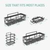 71DoLVtC9YL._AC_SL1500_.jpg GD Adhesive Shower Caddy 5 Pack – Rustproof Stainless Steel No-Drill Bathroom Organizer Shelves with Large Capacity, Waterproof Storage Racks for Shower, Kitchen, Dorm, Apartment, and Home