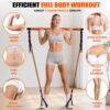 KUTIZE Pilates Bar Kit with Resistance Bands, Pilates Equipment, Multifunctional Pilates Bar for Women & Men, Pilates kit for Hip, Back, Arm, Full-Body Workouts, Home Gym Strength Training Equipment