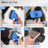 71EDM0q2oL._SL1500_.jpg Swihauk Self Cleaning Slicker Brush - Skin Friendly Deshedding Grooming Tool for Dogs & Cats, Suitable for Shedding & Haired Pets, with Pet Supplies Accessories, Blue