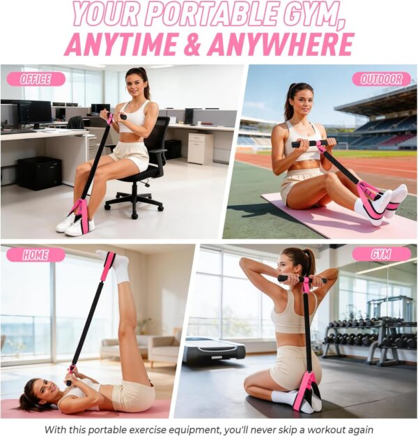 71EeWFC1eGL._AC_SL1500_.jpg 2026 Upgraded Durable Pedal Resistance Band with Handle, Thickened Latex Tubes and Soft Foam Fabric Foot Pedal, Sit Up Exercise Equipment for Abdomen, Waist, Arm, Core/ABS, Leg, Physical Therapy
