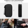 71F0g6ttdnL._AC_SL1500_.jpg FYY Travel Cable Organizer Pouch Electronic Accessories Carry Case Portable Waterproof Double Layers All-in-One Storage Bag for Cord, Charger, Phone, Earphone Black