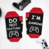 71F6hRHjudL._AC_SL1500_.jpg Birthday Gifts for Men Teen Boys, Valentines Day Gift for Him Boyfriend Husband, Do Not Disturb I'm Gaming Funny Gamer Socks