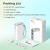 Nelko Label Maker Machine with Tape, P21 Bluetooth Label Printer, Wireless Mini Label Makers with Multiple Templates for School Office Home, White