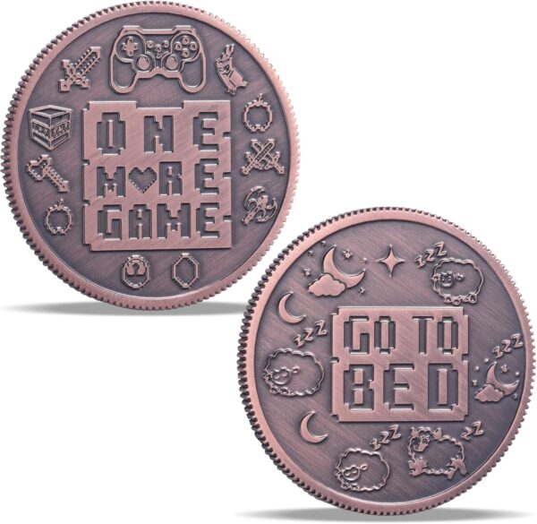 Ultimate Gamer Gift for Men - Double Sided Decision Maker Coin for Boyfriend, Husband & Gamers | Stress-Relieving Gaming Accessories for Birthday, Christmas & Valentines Day, Gamer Stocking Stuffer