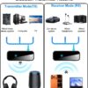 71FsapctsjL._AC_SL1500_.jpg Auxiliary Aux Bluetooth 5.4 Adapter for Car, 2 in 1 Bluetooth Receiver Transmitter, 3.5mm Jack Wireless Audio Adapter Dongle for TV Headphone PC Speaker Amplifier Home Stereo System, with Microphone