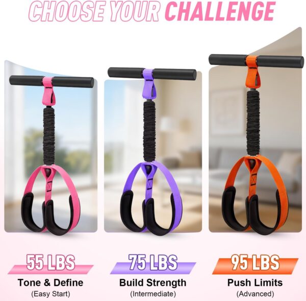 71FtWF4MWjL._AC_SL1500_.jpg 2026 Upgraded Durable Pedal Resistance Band with Handle, Thickened Latex Tubes and Soft Foam Fabric Foot Pedal, Sit Up Exercise Equipment for Abdomen, Waist, Arm, Core/ABS, Leg, Physical Therapy