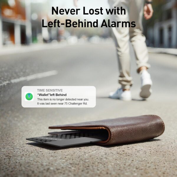 2026 [Apple MFi Certified] (iOS Only) Bluetooth Tracker Smart Card for Apple Find My iPhone Ultra-Thin Wallet GPS Tracker, 5-10 Years Staying Power, Keys Finder & Item Locator for Keys, Bags, Passport