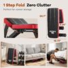 NICEPEOPLE Adjustable Weight Bench for Home Gym, 660LBS Capacity Workout Bench with 8 Backrests for Chest Shoulders Arms, Compact and Foldable Strength Bench for Small Space Apartment Room