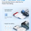 71GzdcIaqcL._AC_SL1500_.jpg NIIMBOT B1 Label Maker Machine, Thermal Label Printer Easy to Use for Office, Home, Business, Came with 1 Roll White Label(Blue)