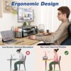 71HqPTgoXXL._AC_SL1500_.jpg OPNICE Desk Organizer and Accessories, 2-Tier Computer Monitor Stand Riser with Drawer and 2 Pen Holders, Laptop Stand, Office Desk Accessories for Office Supplies, Black