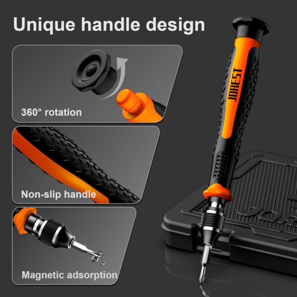 71JhvXrcZRL._AC_SL1500_.jpg JOREST 40Pcs Small Precision Screwdriver Set with Torx Triwing Phillips, Mini Repair Tool Kit for Macbook, Computer, Laptop, PC, iPhone, PS5, Xbox, Switch, Glasses, Watch, Ring Doorbell, Electronics