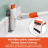 71JiJ9CCIVL._AC_SL1500_.jpg Baseboard Cleaner Tool with Handle, Extendable Long Handle Baseboard Cleaning Duster with Reusable Pads for Floorboard, Ceiling Fan Blade Cleaner Duster (Gray)