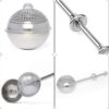 71JjT-vLNTL._AC_SL1500_.jpg HULISEN Flour Duster for Baking, One-Handed Operation, 304 Stainless Steel Powdered Sugar Shaker Duster, Pick Up and Dust Flour Sifter, Gift Package
