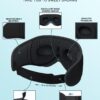 71JmQwV2hkL._AC_SL1500_.jpg LC-dolida Sleep Headphones, 3D Sleep Mask Bluetooth Wireless Music Eye Mask, Sleeping Headphones for Side Sleepers Sleep Mask with Bluetooth Headphones Ultra-Thin Stereo Speakers Perfect for Sleeping